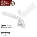 Ver imagem 6 de Kit 02 Ventilador de Teto Inverter New Maxi Ventura 110v Branco 3 Pás