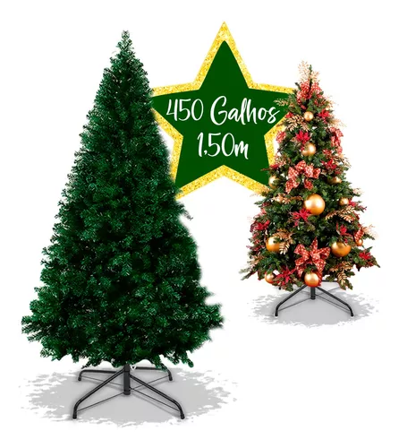 Árvore De Natal 1,50m 450 Galhos Premium Coleção Única - 2