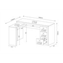 Ver imagem 3 de Escrivaninha/Mesa Escritório de Canto Multimóveis VCR25011 Nogal