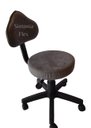 Ver imagem 1 de Cadeira Mocho Verona com Regulagem de Altura com Base com Rodízio Suede Cinza