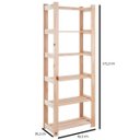 Ver imagem 2 de Estante para Livros com 6 Prateleiras Modulare Natural Tramontina 91620020