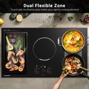 Ver imagem 3 de Cooktop Amzchef Indução 36" Embutido, 10800w, 5 Zonas e Função Boost