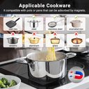 Ver imagem 4 de Cooktop Amzchef Indução 36" Embutido, 10800w, 5 Zonas e Função Boost