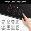 Ver imagem 5 de Cooktop Amzchef Indução 36" Embutido, 10800w, 5 Zonas e Função Boost