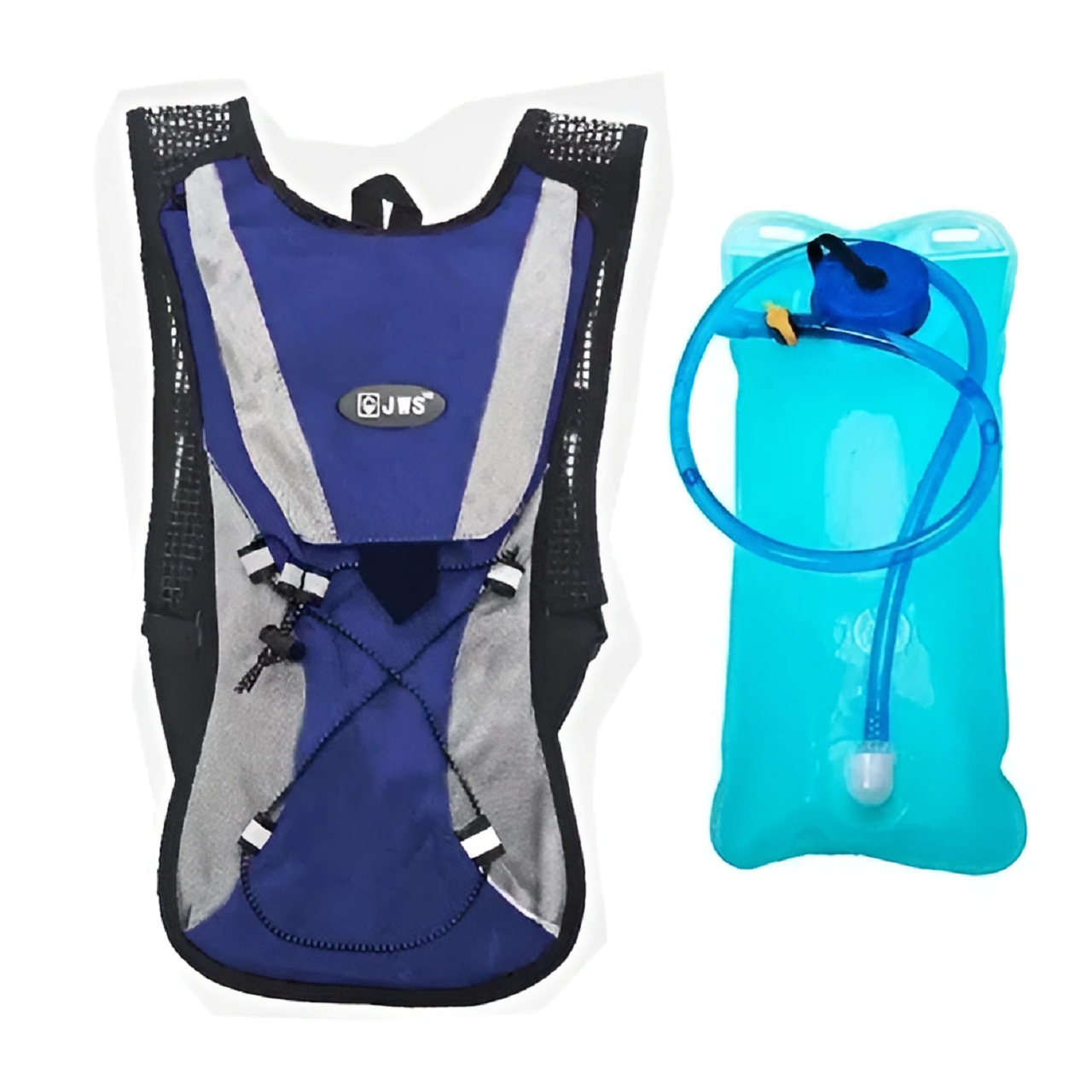 Mochila De Hidratação Com Refil 2 Litros Água Térmica Jws:Azul/2 Litros - 1