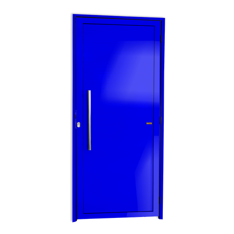 Porta Alumínio Lambril c/Puxador e.Azul 90 Brimak