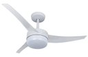 Ver imagem 1 de Ventilador de Teto Lunik 3 Pás Plásticas Branco 127V