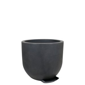 Vaso Decô Baixo 40 X 35 Cm Vasart 18 - Antique Preto