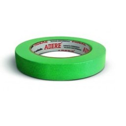 Fita crepe automotiva 18 mm x 50 m Verde com 10 unid - 1