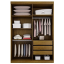 Ver imagem 2 de Roupeiro Noé:portas Madeira/canion