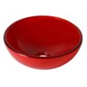 Cuba de Vidro Redonda para Lavabos e Banheiros - 30cm - Vermelha - LMS-CK8-305 - 1