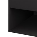 Ver imagem 5 de Mesa de Cabeceira Suspensa Preta Quarto Mdp - Gaveta