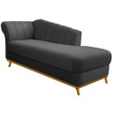 Ver imagem 1 de Diva Recamier Vanessa 185cm Lado Direito Linho - ADJ Decor RECAMIER DIVÃ RECAMIER DIVÃ NAMORADEIRA S