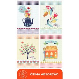 Pano de Prato Copa Lepper Estampado Todo Dia 40cm X 60cm 7 Peças - 6