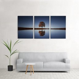 Quadro decorativo para sala 60x120cm Árvore quarto Grande - 2