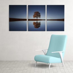 Quadro decorativo para sala 60x120cm Árvore quarto Grande - 3