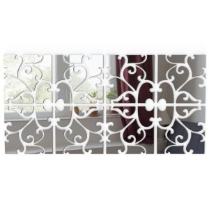 Espelho Decorativo Acrílico 1,2x0,60M Sala Quarto Grande