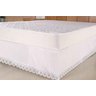 Saia para Cama Box Colchobox Ajustavel Riollen Queen ou King Size Branca [f101] - 1