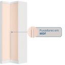Ver imagem 7 de Guarda-Roupa Modulado 6 Peças Infinity Branco/Line/Blush