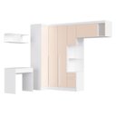 Ver imagem 2 de Guarda-Roupa Modulado 6 Peças Infinity Branco/Line/Blush