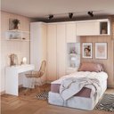 Ver imagem 1 de Guarda-Roupa Modulado 6 Peças Infinity Branco/Line/Blush