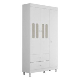 Guarda-Roupa Infantil 3 Portas 2 Gavetas X8A Filó Móveis Estrela - 1 Guarda-Roupa Infantil 3 Portas 2 Gavetas X8A Filó Móveis Estrela - 1