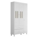 Ver imagem 1 de Guarda-Roupa Infantil 3 Portas 2 Gavetas X8A Filó Móveis Estrela
