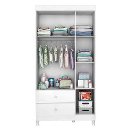 Guarda-Roupa Infantil 3 Portas 2 Gavetas X8A Filó Móveis Estrela - 2 Guarda-Roupa Infantil 3 Portas 2 Gavetas X8A Filó Móveis Estrela - 2