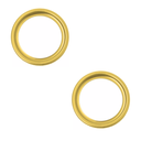 Ver imagem 1 de Kit C/2 Porta Grelha Ralo Redondo 15x15 Suporte Inox Dourado