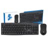 Teclado e Mouse Sem Fio Office KW-500 2.4GHz Preto - 1