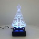 Ver imagem 2 de Abajur e Luminária Nossa Senhora de Aparecida LED Azul