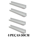 Ver imagem 3 de Porta Quadros Prateleira Nicho Kit 4Pç Branco Linha Premium