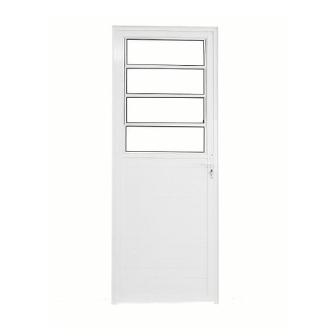 Porta Basculante Lambril Alumínio Branco 2.10 X 70 Lado Esquerdo – Hale
