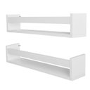 Ver imagem 5 de Prateleira para Banheiro Kit 2 Peças Branco Super Premium