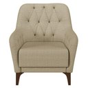 Ver imagem 3 de Kit 2 Poltronas Decorativas para Sala com Capitonê Pietà M22 Linho Bege - Mpozenato