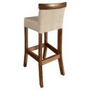 Ver imagem 4 de 4 Cadeira Alta Bancada Banqueta Banco Alto Area Gourmet Luxo Decorativa Sala de Jantar Quadrada