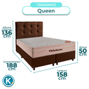 Ver imagem 2 de Kit Cama Box + Cabeceira + Colchão Queen Molas Ensacadas - Airtech - Ortobom