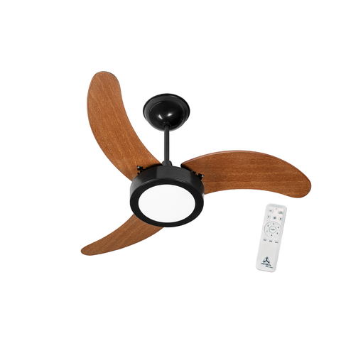 Ventilador de Teto Inverter Venti Delta Preto Super LED + Controle Remoto
