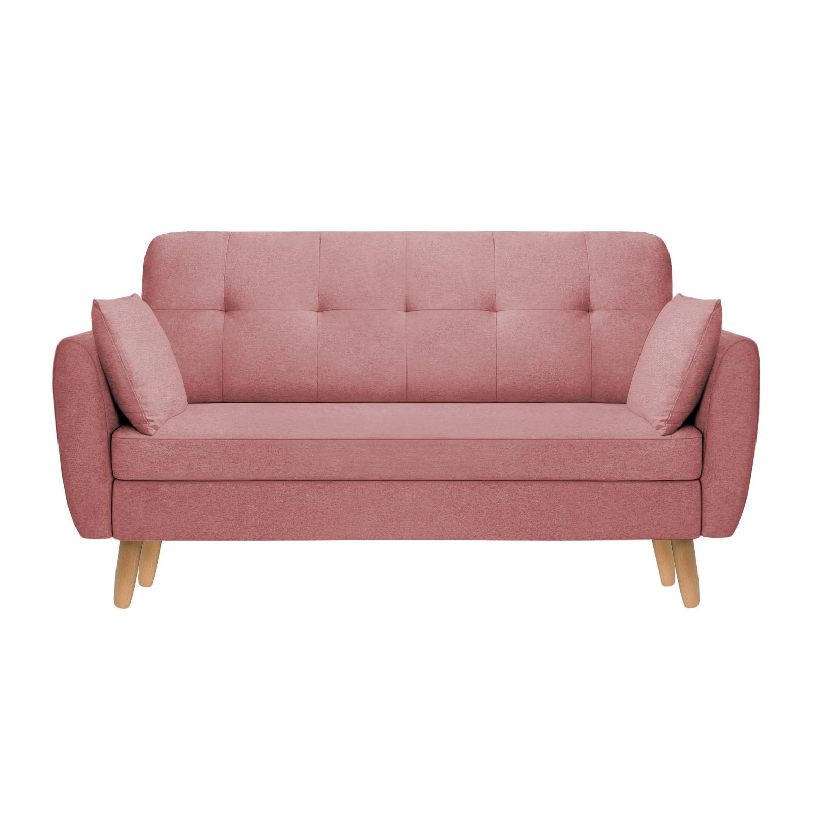 Sofá Namoradeira Agatha 140cm Suede Rose - Am Interiores