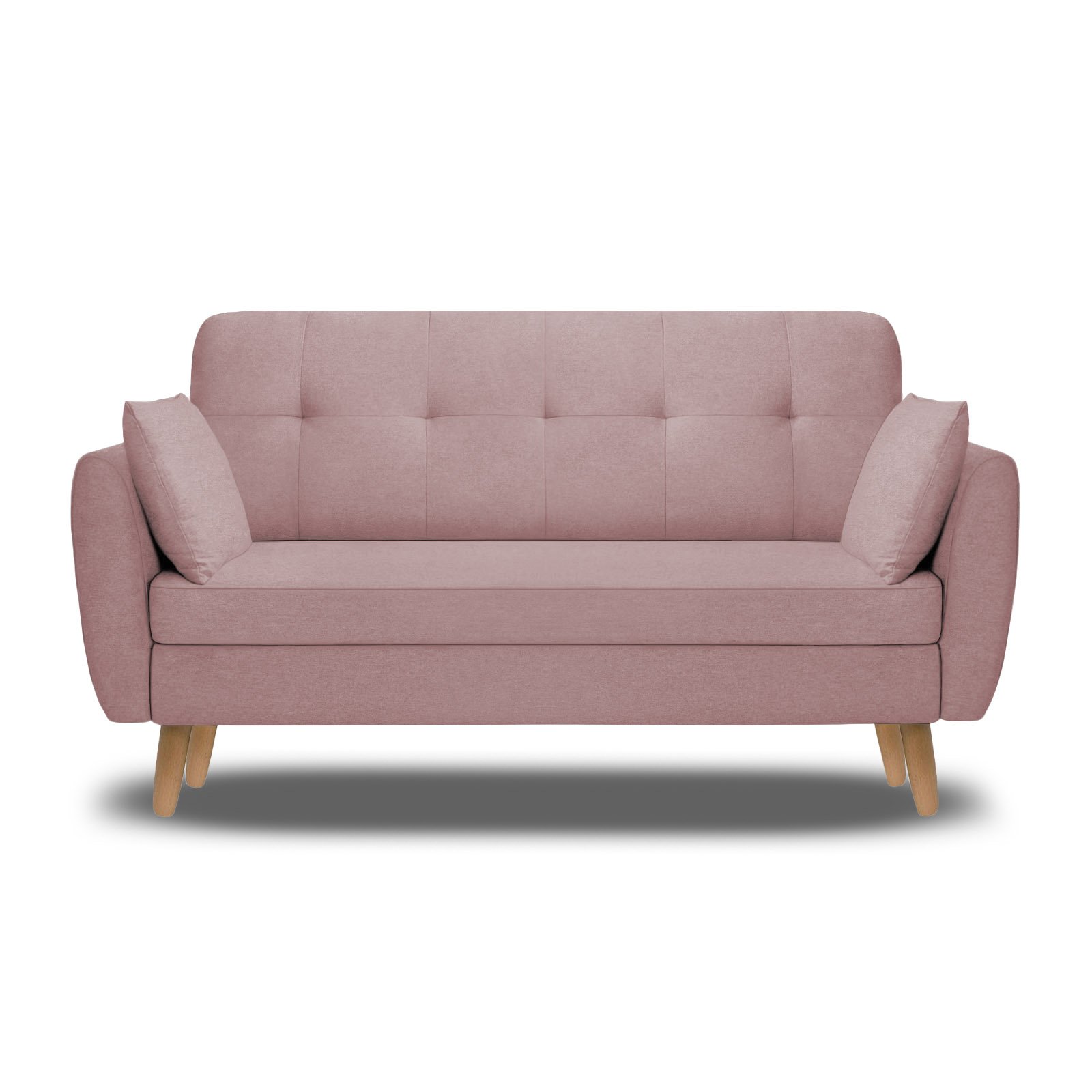 Sofá Namoradeira Agatha 140cm Suede Rose - Am Interiores - 1