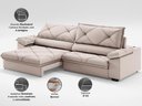 Ver imagem 3 de Sofá com Carregador Usb e Molas no Assento Retrátil Reclinável Nice 2,10m Velosuede - Netsofas