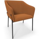 Ver imagem 1 de Cadeira para Sala de Jantar Estar Living Olívia L02 Bouclê Terracota - Lyam Decor