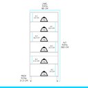 Ver imagem 3 de Armário Paneleiro Cozinha Sabrina 80x202cm Mdp Preto 0452 Menu Móveis