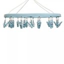 Ver imagem 3 de Varal Mini Dobravel Oval 24 Prendedores Azul Mor