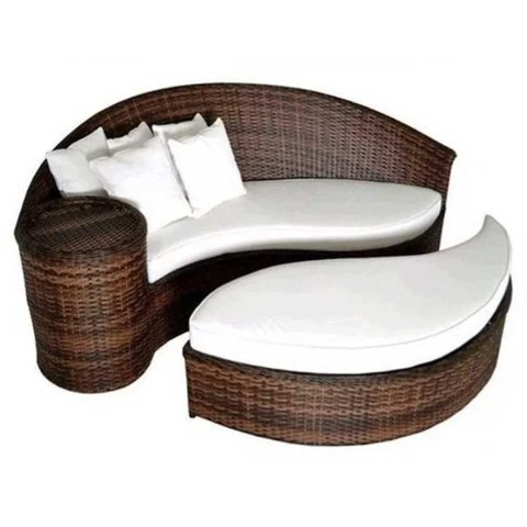 Chaise Meia Lua para Piscina Argila