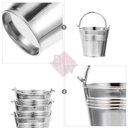 Ver imagem 5 de Mini Balde Alumínio Prata c/ Alça p/ Decoração/Lembrancinhas