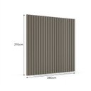 Ver imagem 3 de Painel para TV até 115 Polegadas de MDF 270cm x 280cm Cinza