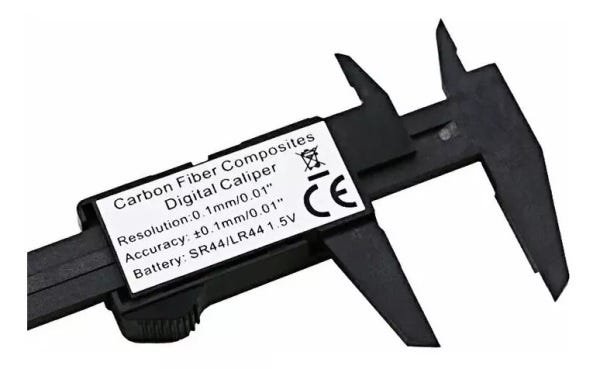 Paquímetro Digital 150 Mm 0,1 Mm Profissional Fibra Carbono - 3