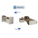 Ver imagem 6 de Berço Multifuncional Selena Branco Brilho - Carolina Baby