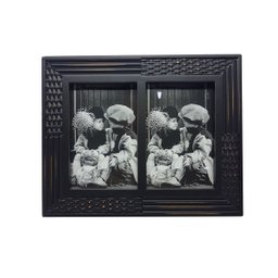 Porta Retrato Vintage Moldura 2 Fotos 10x15 Mesa e Parede - 1